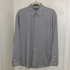 Croft & Borrow Men’s Gray Dress Shirt Size M